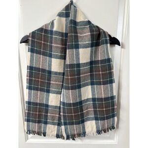 Glenscot Tartan Scarf Plaid Scottish Dress 100% Wool Made In Scotland 50"x10.75"